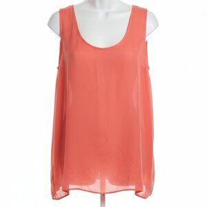 Metaphor womans Cottagecore Fairycore apricot semi sheer top size large